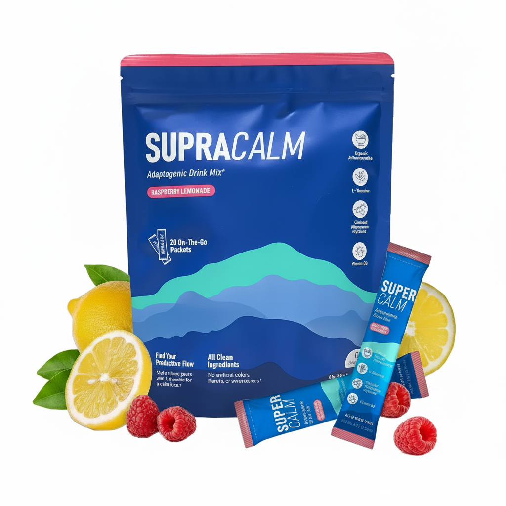SupraCalm Adaptogenic Drink Mix – Raspberry Lemonade